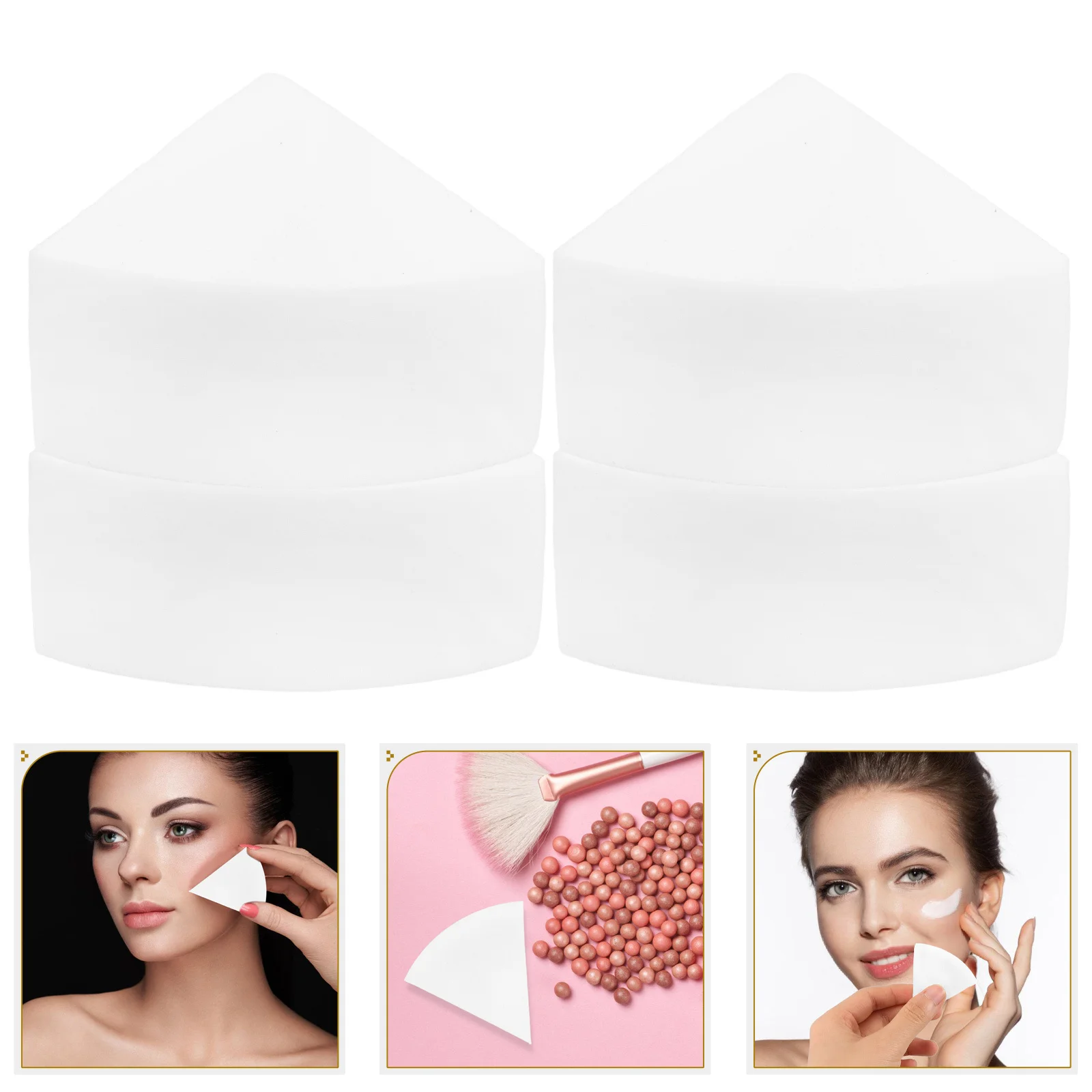 12 個の三角形パフ、パウダー用、柔らかく、敏感肌に優しいメイクアップツールキット、交換用ウェッジ、代替品