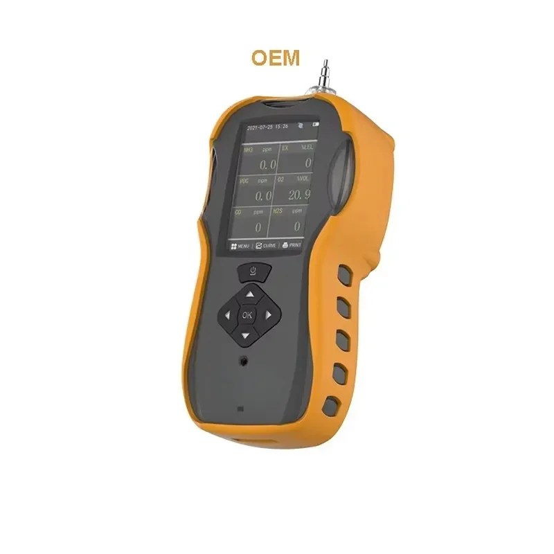 Portable 6in1 Air Quality Outdoor PM2.5 PM10 CO2 Formaldehyde Air Pollution Air Quality