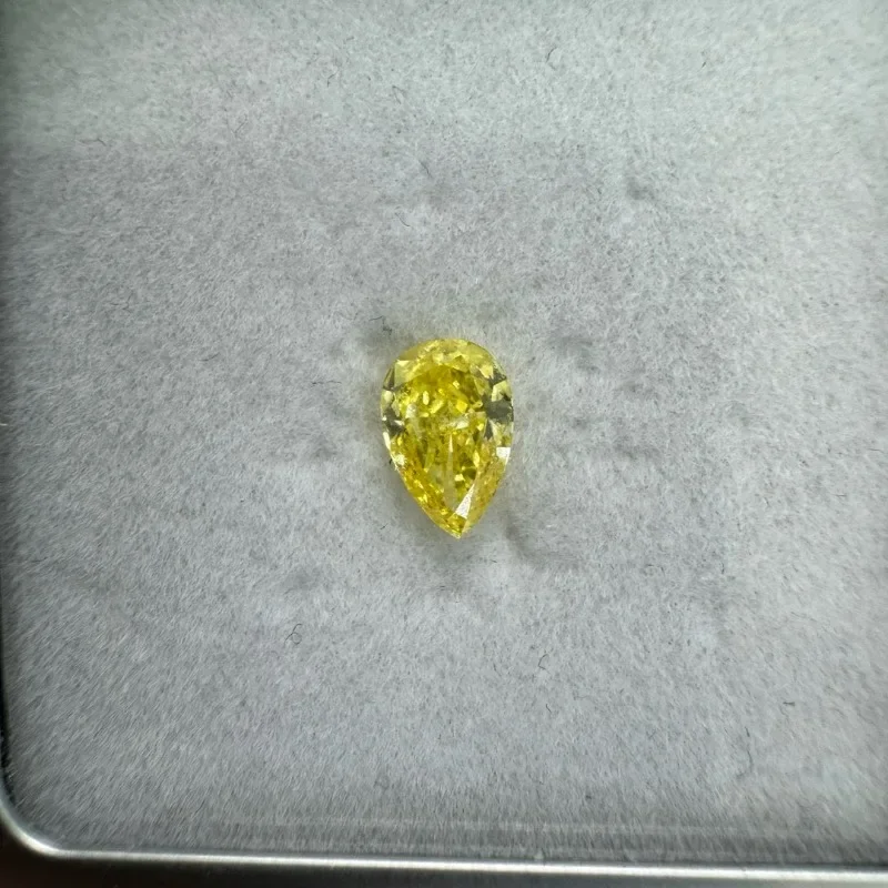 Ruihe Yellow Color VS-VVS Lab Grown Diamond IGI Certificate HPHT Loose Diamonds for Earrings Ring Jewelry Making