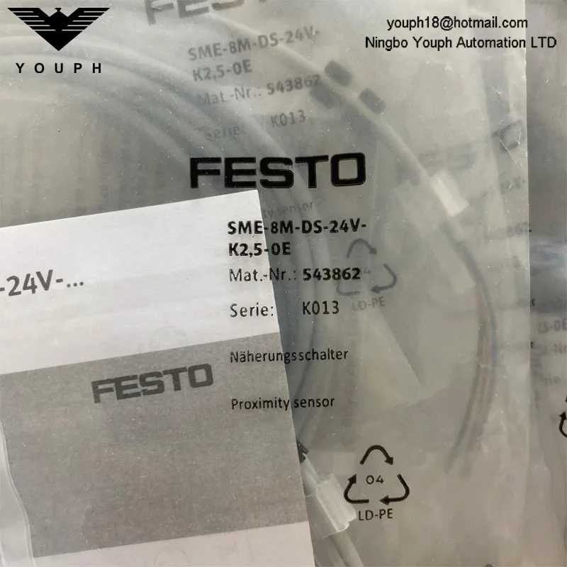 FESTO SME-8M-DS-24V-K-2.5-OE 543862 543861 543872 150855 150857 171169 magnetic Proximity Sensor