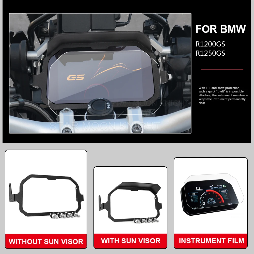 

For BMW R1250GS R 1250 GS Adventure R1200GS LC ADV Motorcycle Accessories Meter Frame TFT Theft Protection Cover Instrument Film