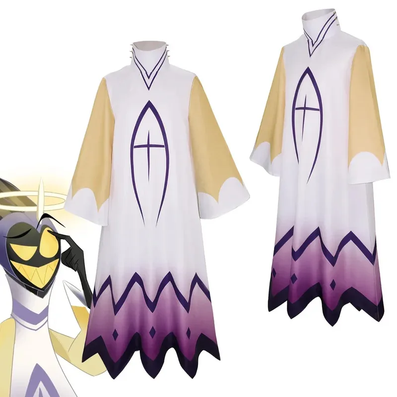 

Anime Adam Hazbin Cosplay Costume Hotel Cos Robe Outfits Uniform Suit Halloween Carnival Disguise Party Comic Con Full Set Men