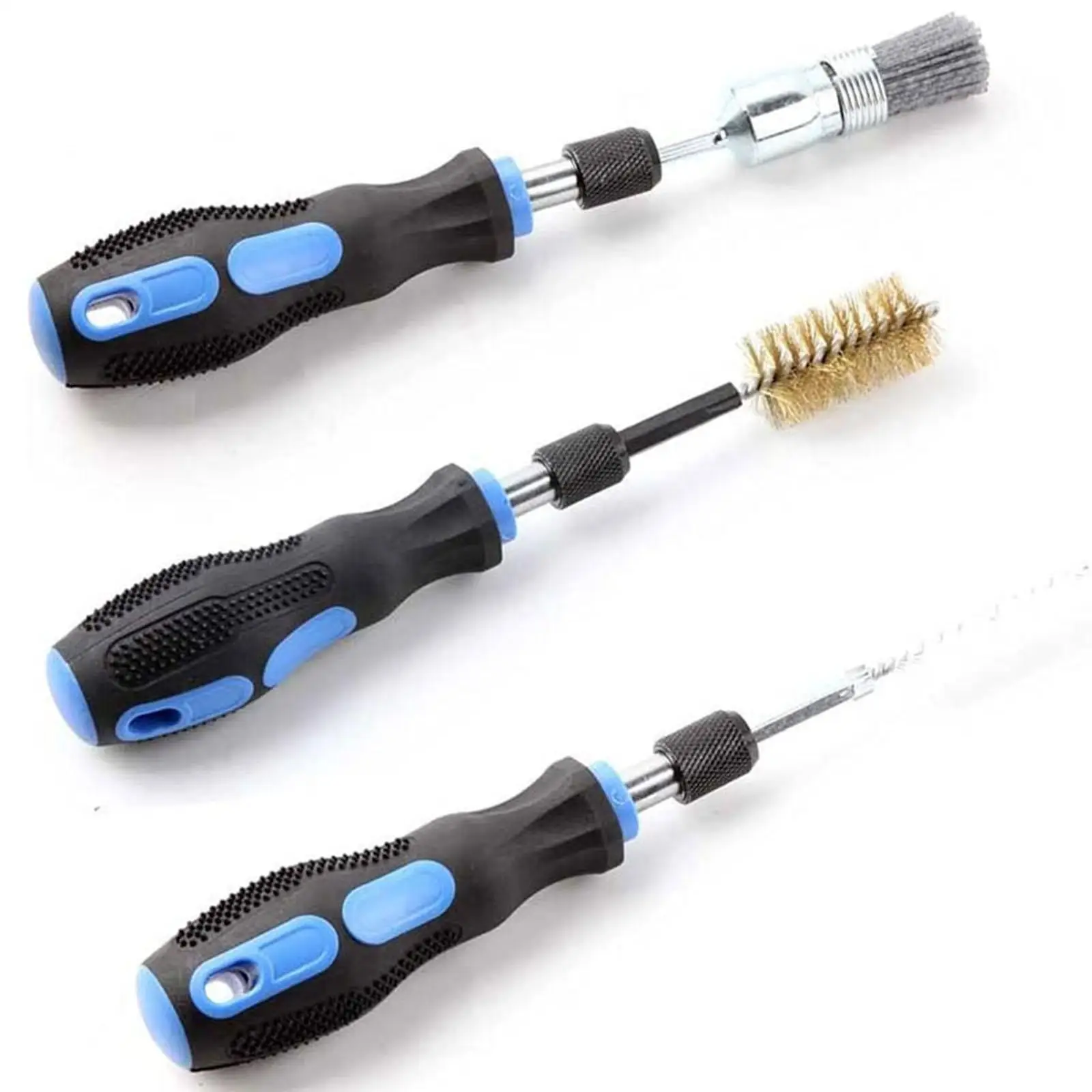 Universal Fuel Injector Base Cleaning Tool Set Car Diesel Injector Wire Brush Maintenance Kit for Car Fuel Cleaning