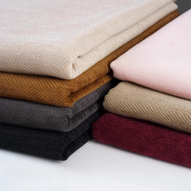 الصلبة متعرجة الشنيل ماتي متجمد الصوف مزيج النسيج لينة منظم السترة بنطلون تنورة المواد محكم نسج #1