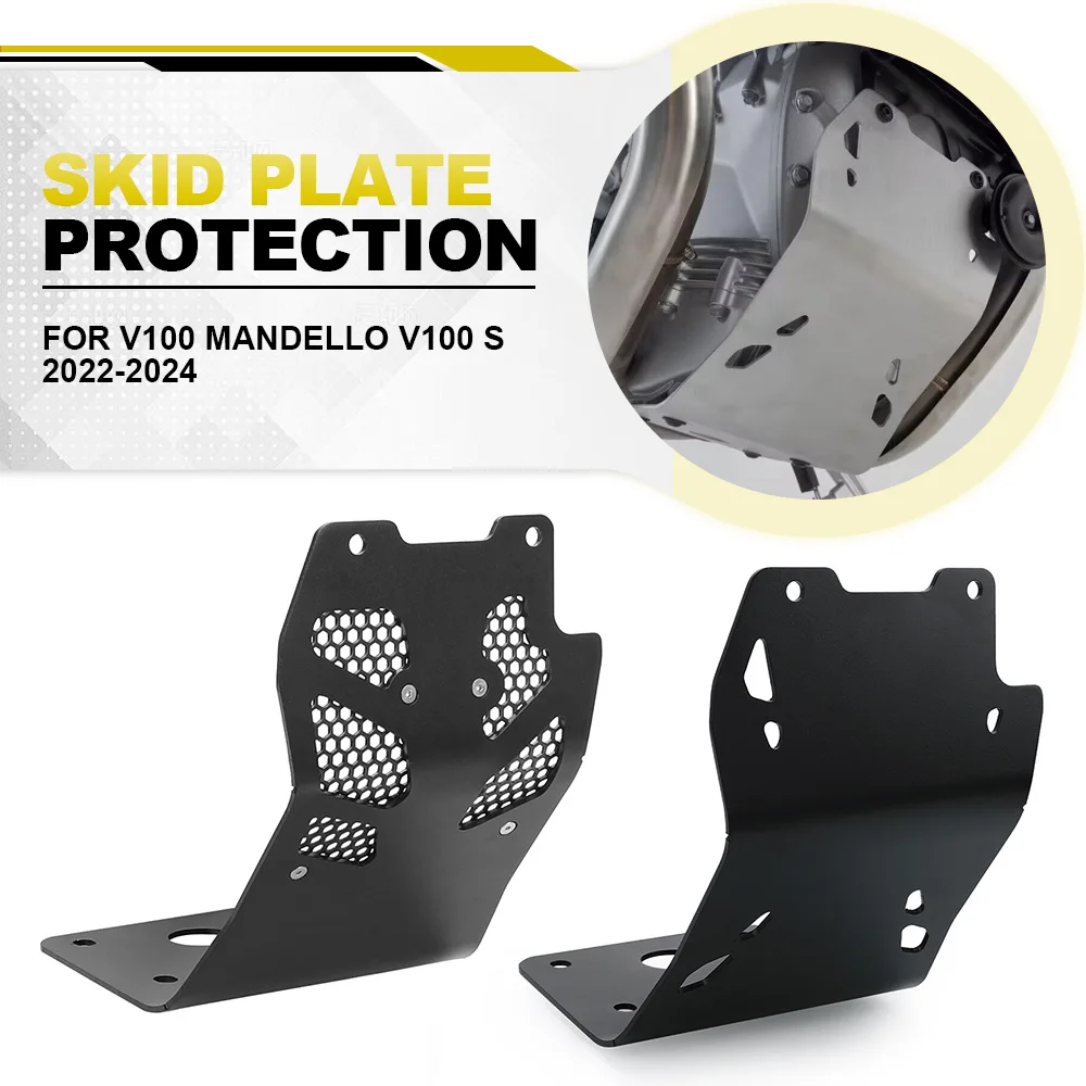 

2024 For Moto Guzzi V100 Mandello V100 S 2022 23 Motorcycle Engine Guard Protection Chassis Under Skid Plate Belly Pan Protector