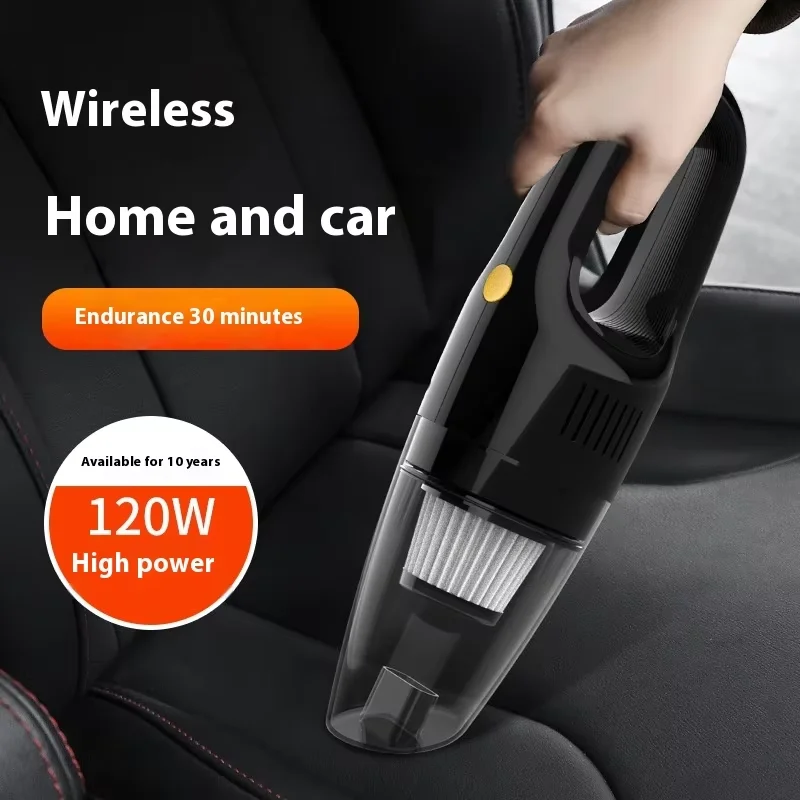 USB Rechargeable High Power Cordless Car Vacuum Cleaner Wet and Dry Dual Use Handheld Household Vacuum Cleaner Bagless