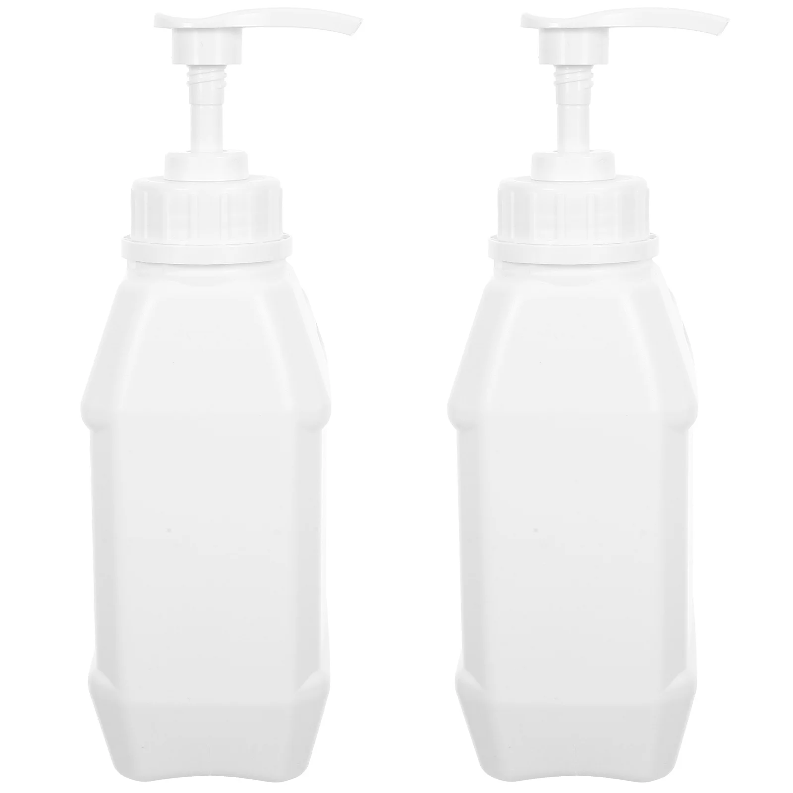 2 pz 1L Tipo di Pressa Pompa Riutilizzabile Bottiglia A Tenuta Per Shampoo Lozione Dispenser Contenitore di Plastica Liquido Vuoto Cosmetici supporto