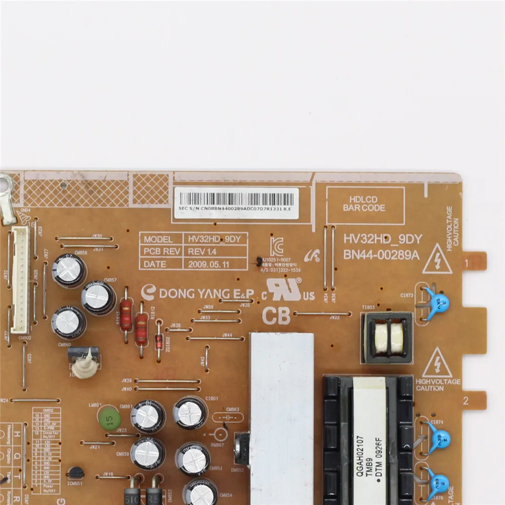 HV32HD_9DY BN44-00289A Power Board for TV LA32B350F1 Original Power Supply Board Accessories BN44 00289A HV32HD 9DY Power Card