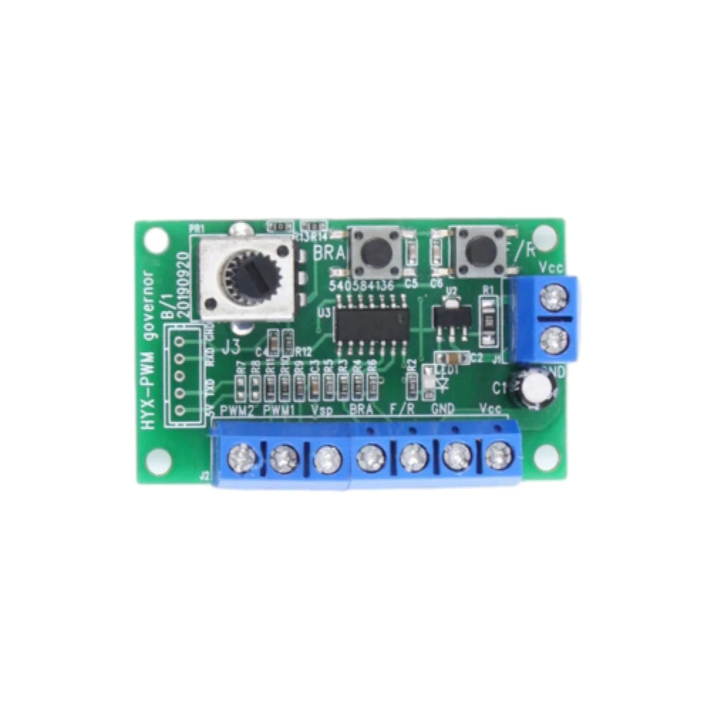 Brushless Motor Governor DC 5V-28V PWM Speed Controller Motor Forward and Reverse Stepless Speed Regulator