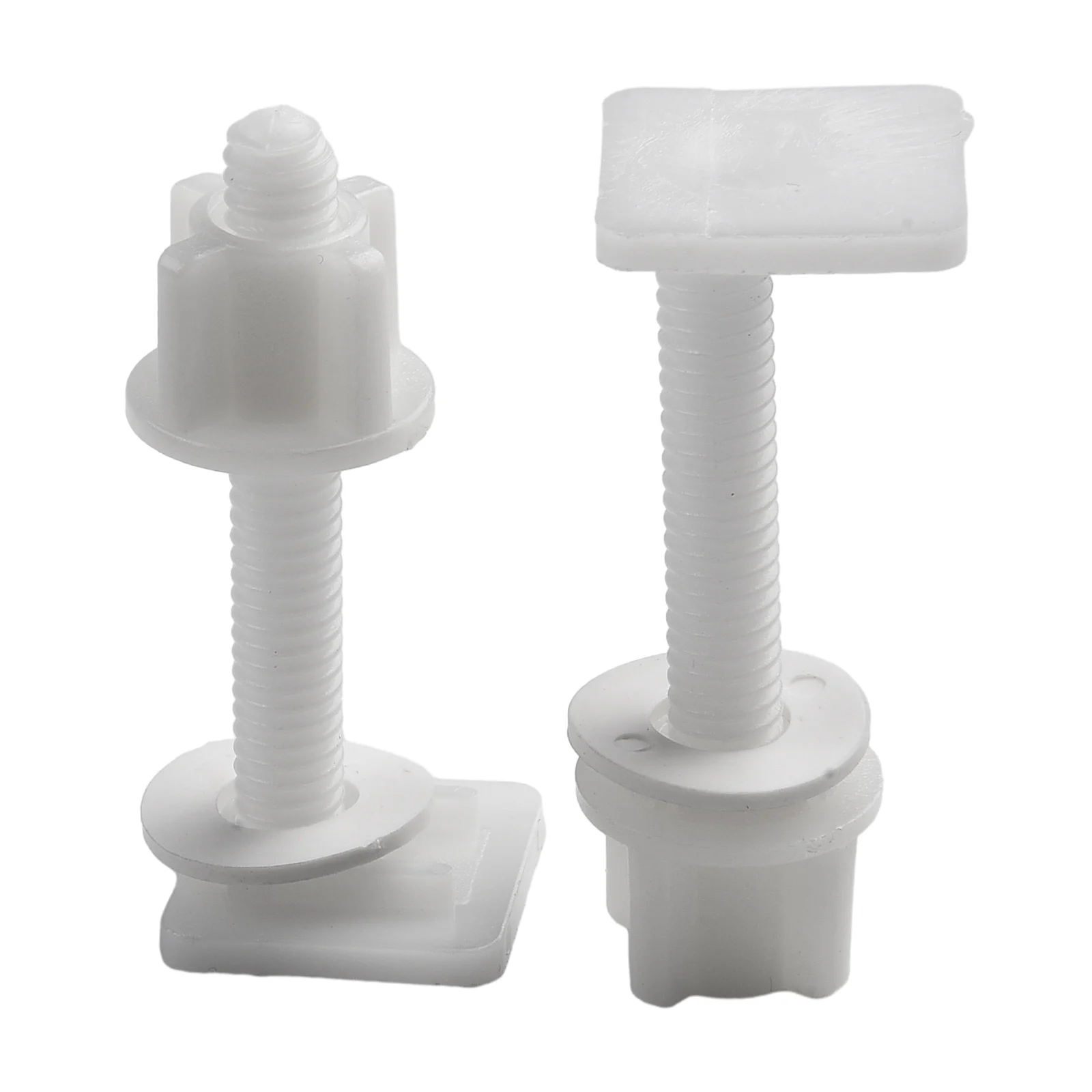 2pcs Screws Spirals Washers Plastic Toilet Seat Hinge Repair Accessories Home Improvement Hardware Bathroom Supplies