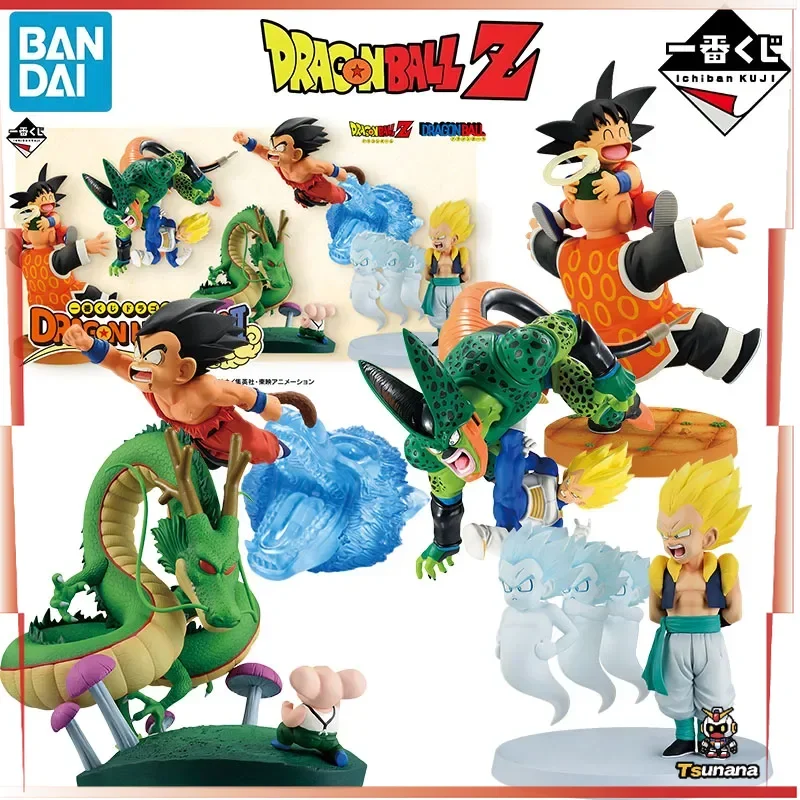 

Bandai натуральная Ichiban KUJI Dragon Ball Z аниме персонаж Сон Гоку ШЕНРОН для детей коллекция рождественских подарков экшн-игрушки модель