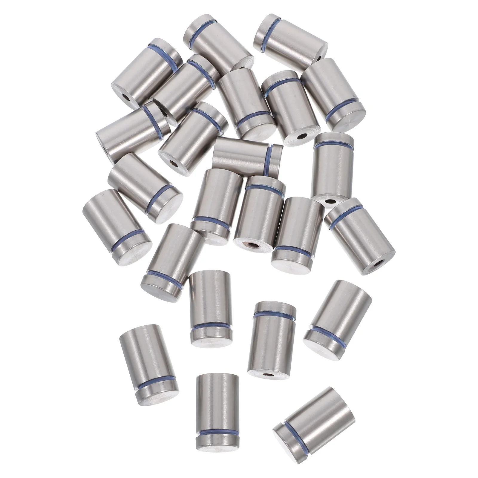 24개 스테인리스 스틸 광고 못 간판 설치 하드웨어 벽 유리 아크릴 디스플레이 아트워크 포스터 홀더 브래킷