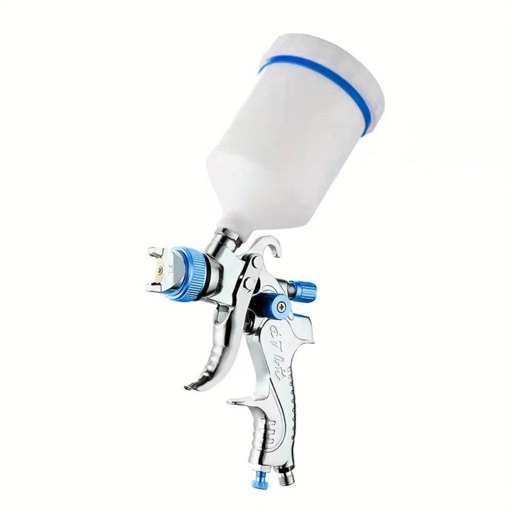 Spray Gun Gravity Feed Pneumatic Air Paint Spay Gun with 1.4/1.7/2.0mm 600CC Cup High Atomizing  Auto Repair Tool Painting Kit