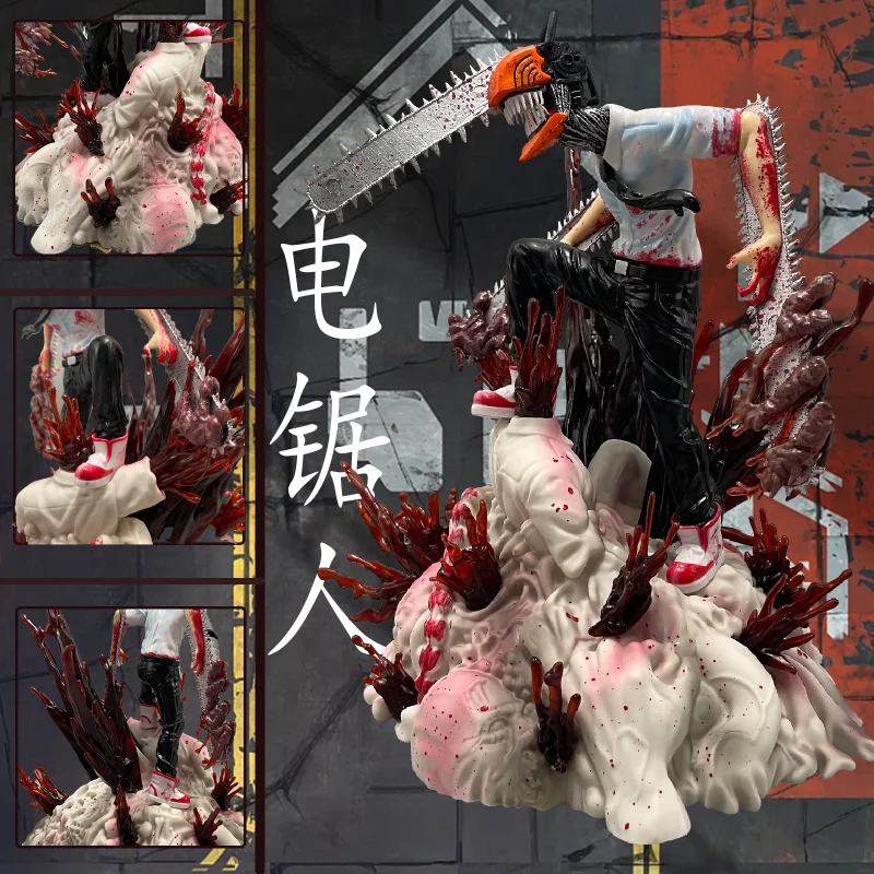 

Himeniji Power Csm бензопила человек Gk модель аниме фигурка статуя Коллекционный подарок Декор из смолы ужасающие декоративные украшения
