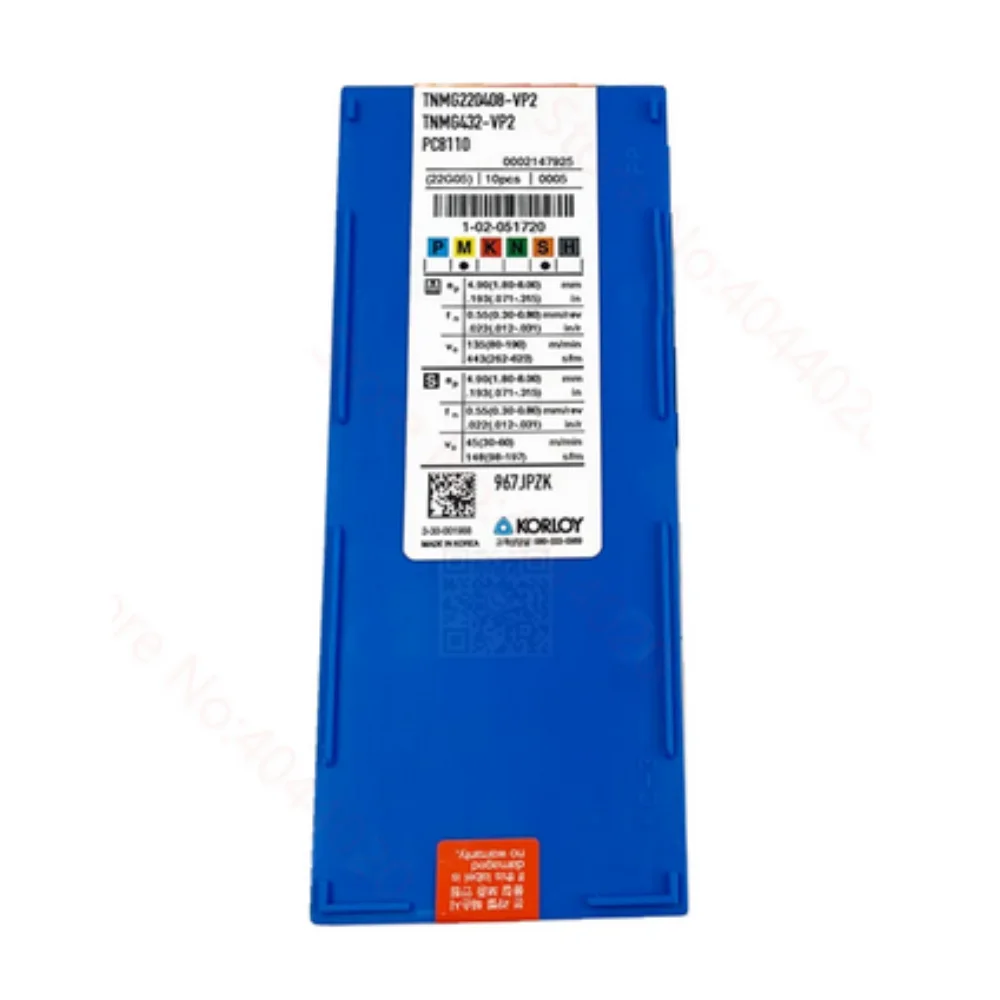 KORLOY TNMG160404 TNMG160408 TNMG160412 TNMG200404 TNMG200408-VP2 PC8110 PC8105 PC5400 PC9030 PC8115 Carbide Insert TNMG Inserts