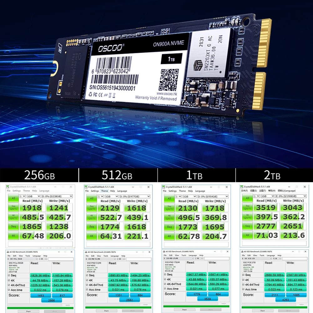 OSCOO NVMe PCIe Gen3.0 * 4 SSD для Macbook для 2013 2015 2017 Macbook Air A1465 A1466 A1398 A1419 A1418 SSD с инструментами бесплатно