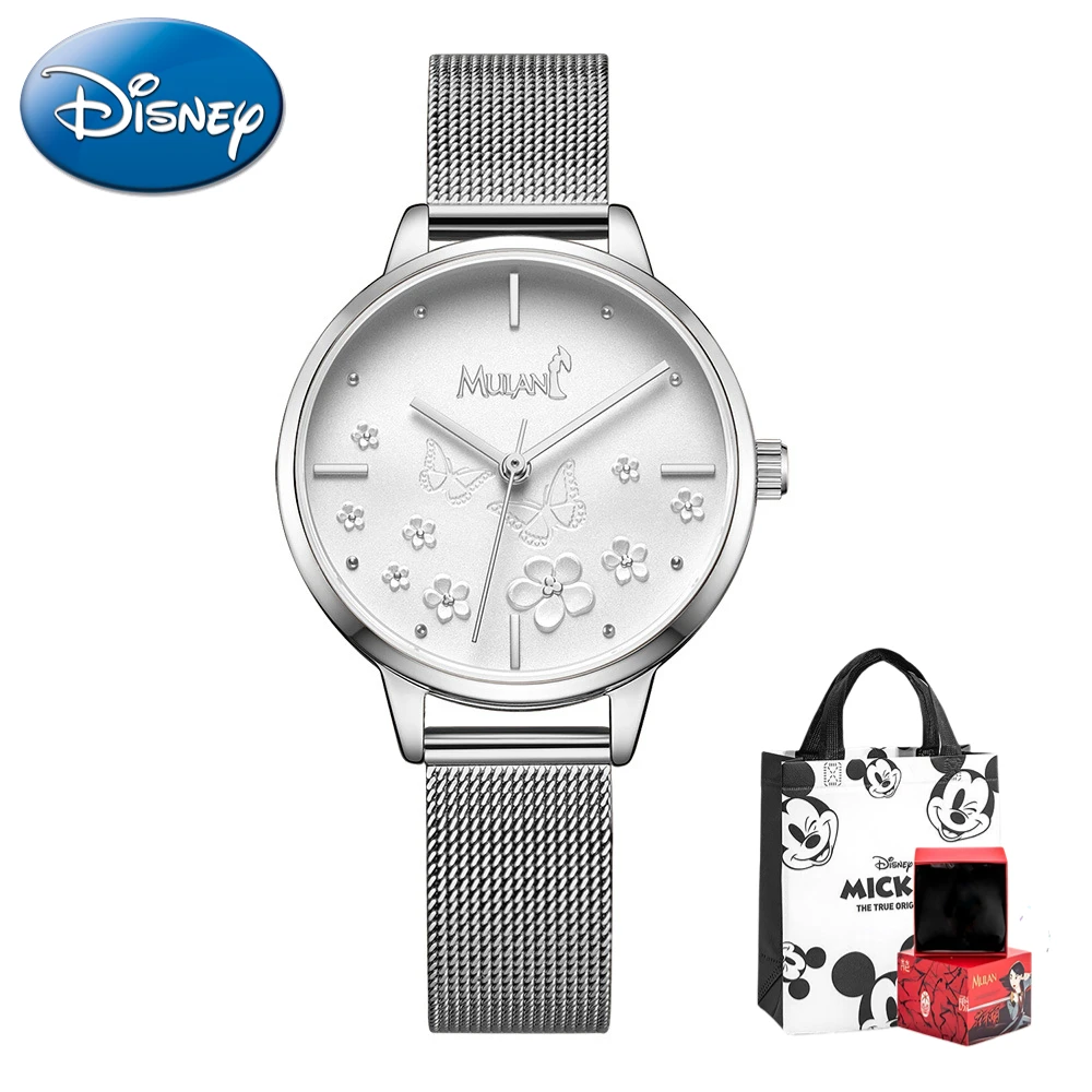 Disney Hua Mulan student watch ladies waterproof quartz watch for children gift with box