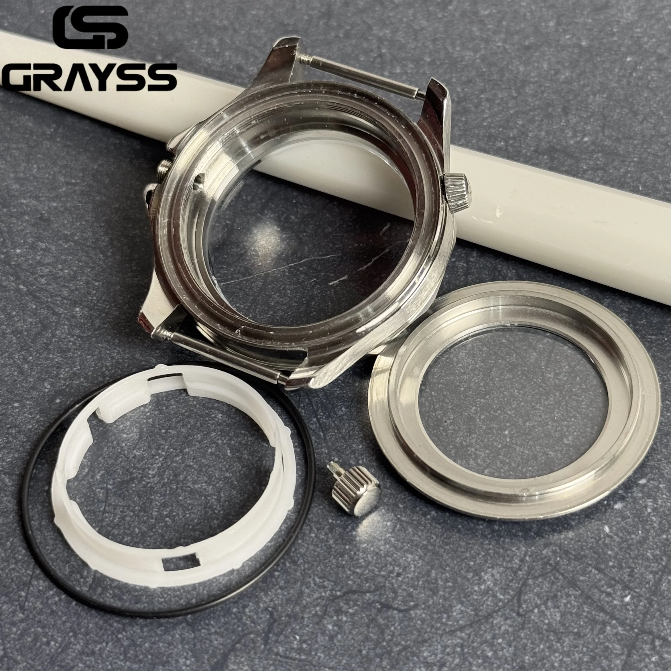 لفرس البحر 41 مللي متر حافظة ساعة من الفولاذ المقاوم للصدأ ST1612 ميوتا 8215 DG 2813 حركة أوتوماتيكية 10 متر ملحقات ساعة زرقاء مقاومة للماء