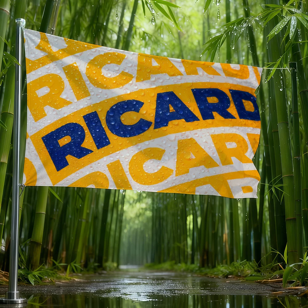 Fashion R-Ricard-ES flag For Room Dorm Camping Picnic Art Style Garage Bar wall Decoration Banner view 5