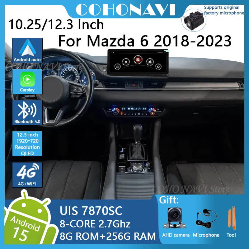 COHO For Mazda 6 Atenza 2018-2023 1920*720 10.25/12.3INCH Android