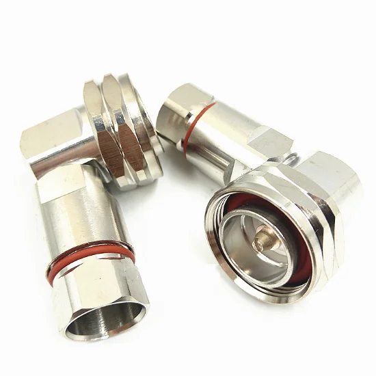 

1pc L29 DIN(7/16) Male Right Angle Clamp Solder for 1/2" corrugated cable 50-12 RF connector adapters