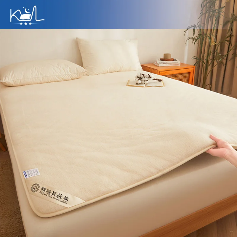 Xinjiang Cotton Mattress Topper, Soft Bed Pad for Home Bedroom, Dorm Room Rental Essential, Fast Shipping