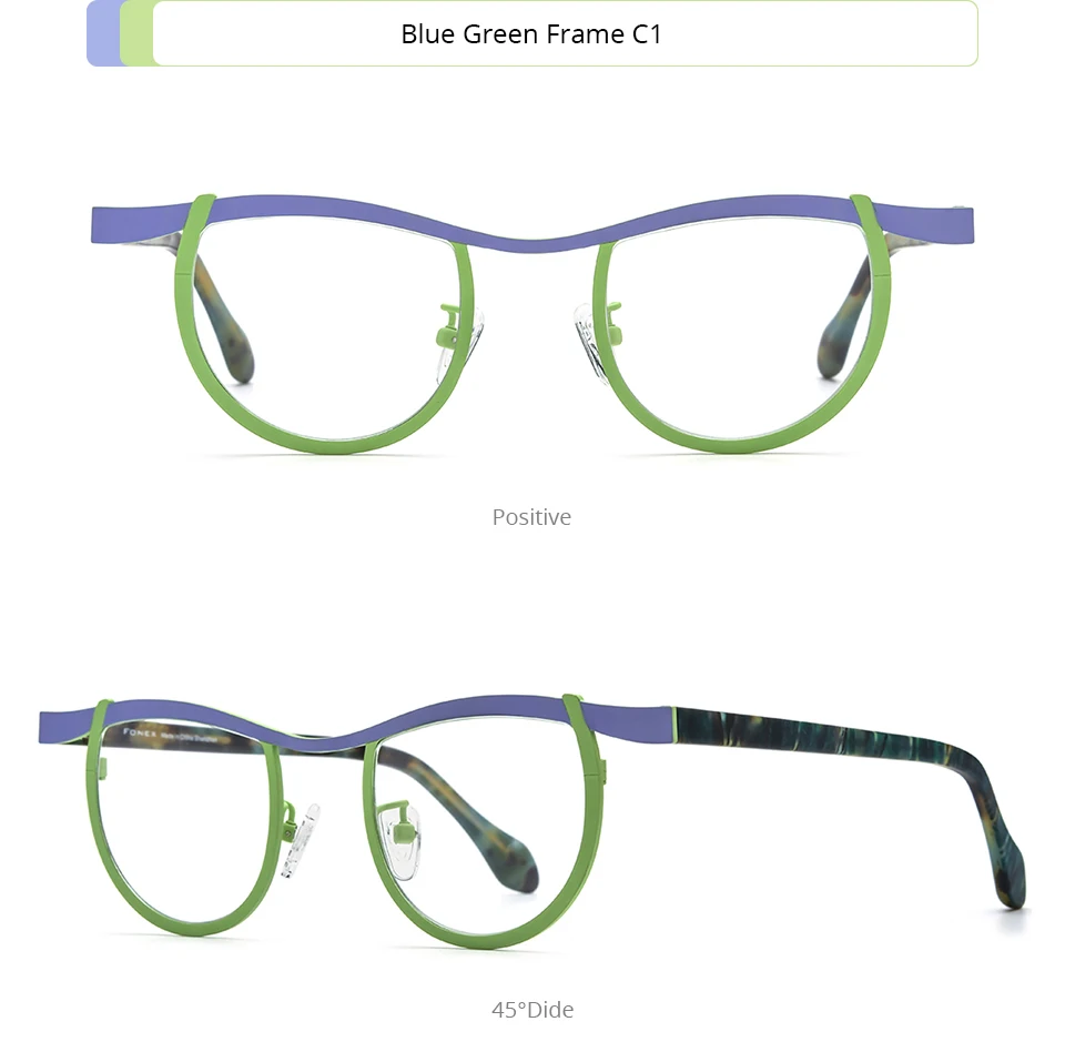 FONEX Acetat Titan Brille Rahmen Männer Neue Marke Design Quadratische Brillen Frauen Brille Hohe Qualität Japanische Brillen 85884 – Detail 6