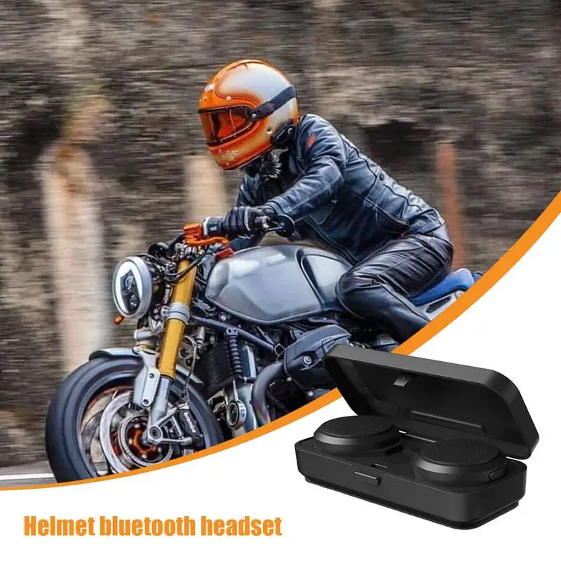 

Wireless Headset For Motorcycle Riding Noise Cancelling Headphone For Motorcycle Hard Hat Portable Headset With Charging Case