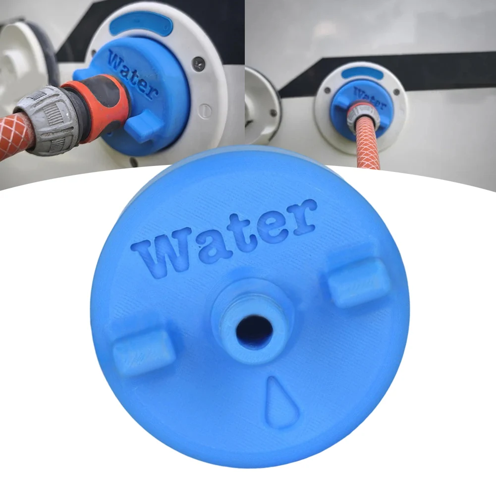Water Adding Device Adapter for Yachts Boats Trucks Caravans Trailer Tanks Leak Resistant Seal Plastic Hand Operated