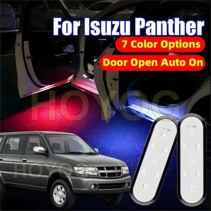 Fit for Isuzu Panther 2010-2020 LED Car Door Warning Light for Door-Opening Alerts powered by a USB Rechargeable Battery