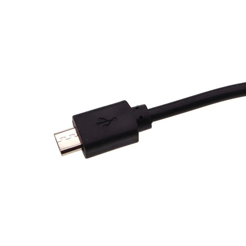 2pcs USB Android Cord, Single Ended Micro Male Female Connector 2/4-Core Mobile Data Cable, Power Bank 30Cm