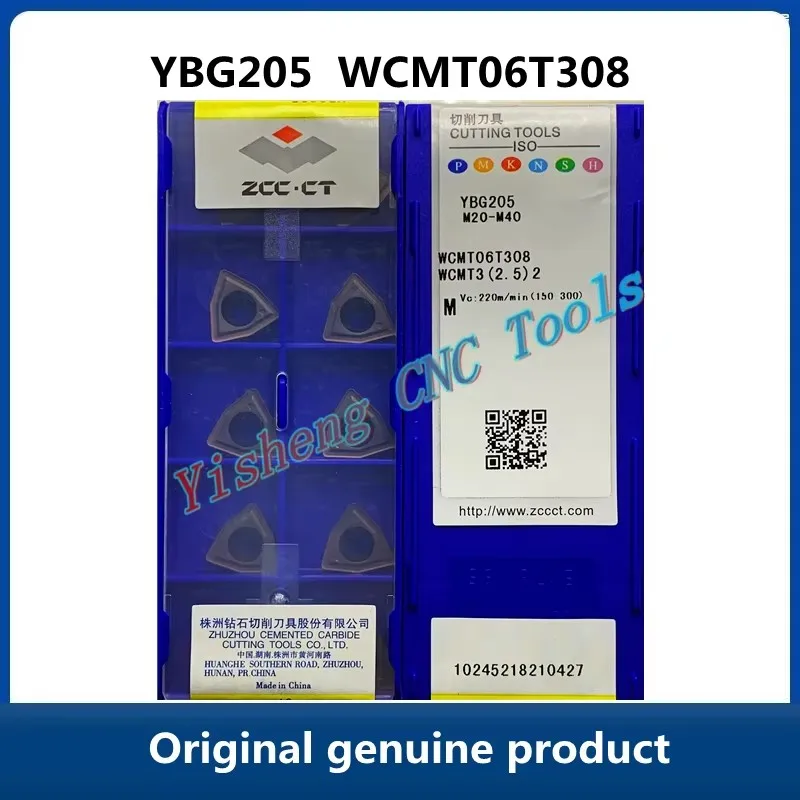 

ZCC CT WCMT06T308 YBG205 Original genuine U-drill CNC blade