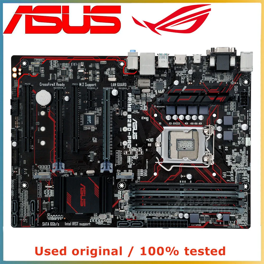 

For ASUS PRIME B250-PRO Computer Motherboard LGA 1151 DDR4 64G For Intel B250 Desktop Mainboard SATA III PCI-E 3.0 X16