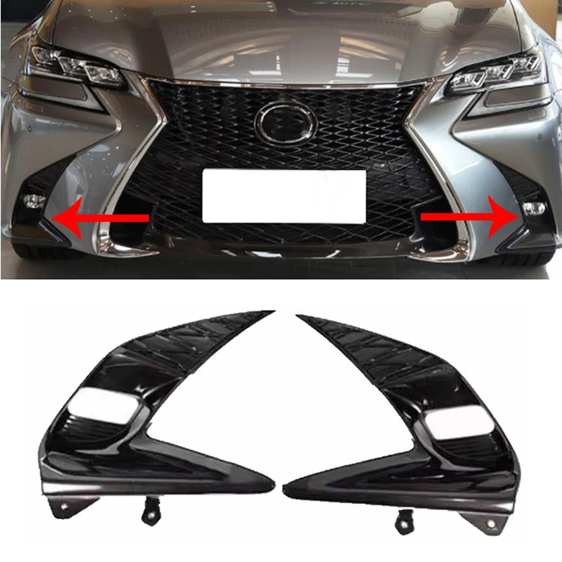 Front Left or Right Bumper Fog Light Lamp Grill Grille for Lexus GS GS200 GS300h GS350 GS450h F-Sport 2016 2017 2018 2019 2020