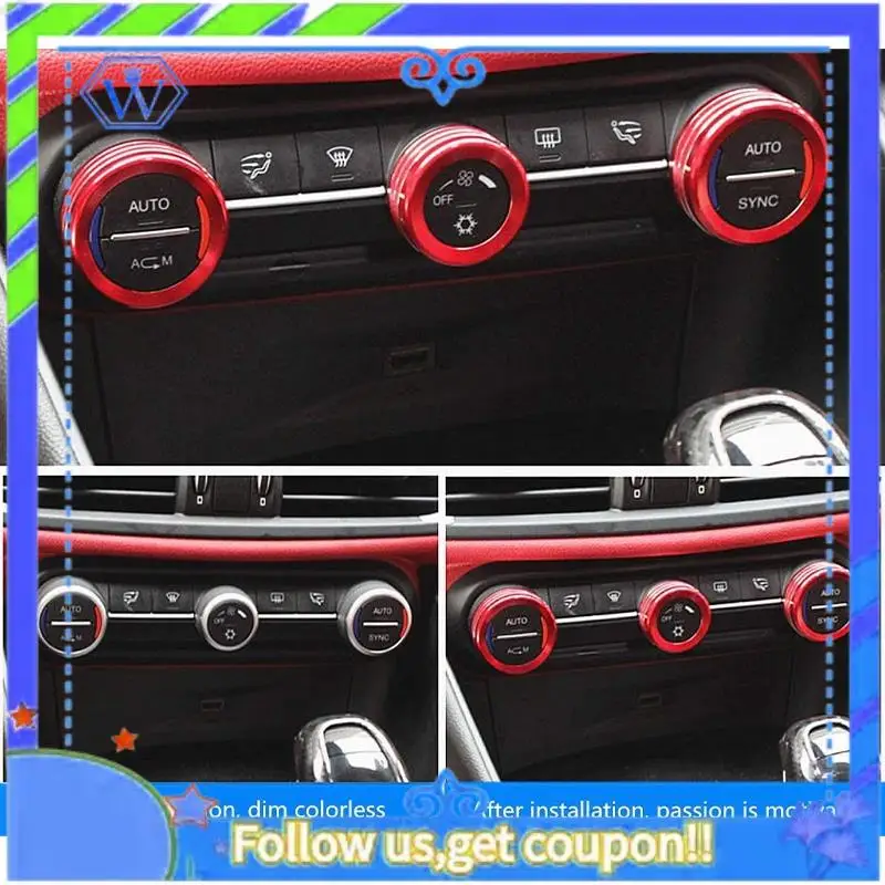 

M46K-Fit для Alfa Romeo Giulia Stelvio 2015-2020, аксессуары для интерьера, отделка салона автомобиля, крышка ручки кондиционера