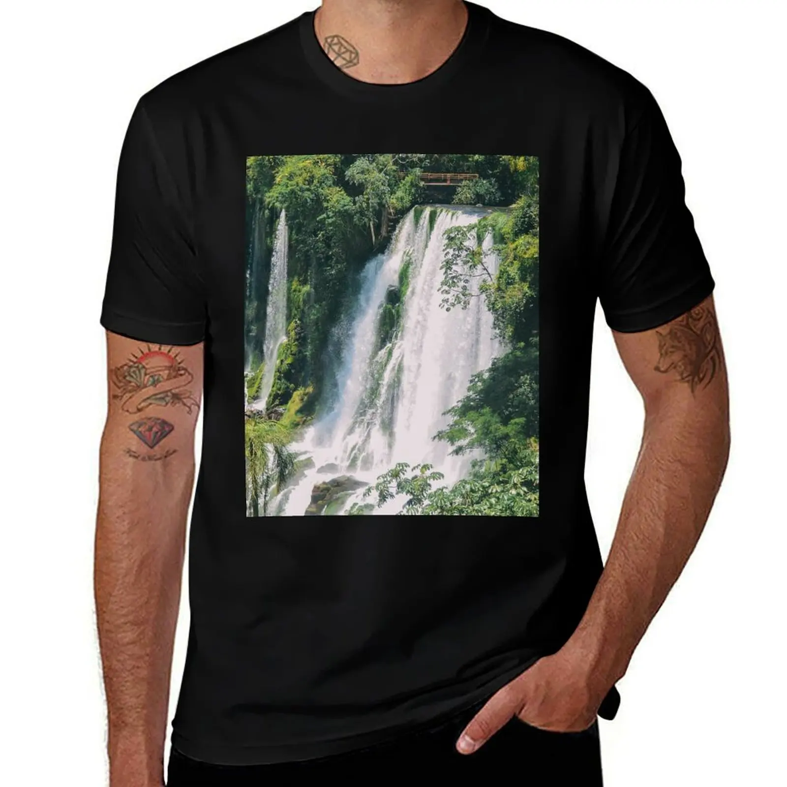 Iguazú Waterfalls Misiones, Argentina Natural Wonders T-Shirt Big and Tall Loose Fit T-Shirt