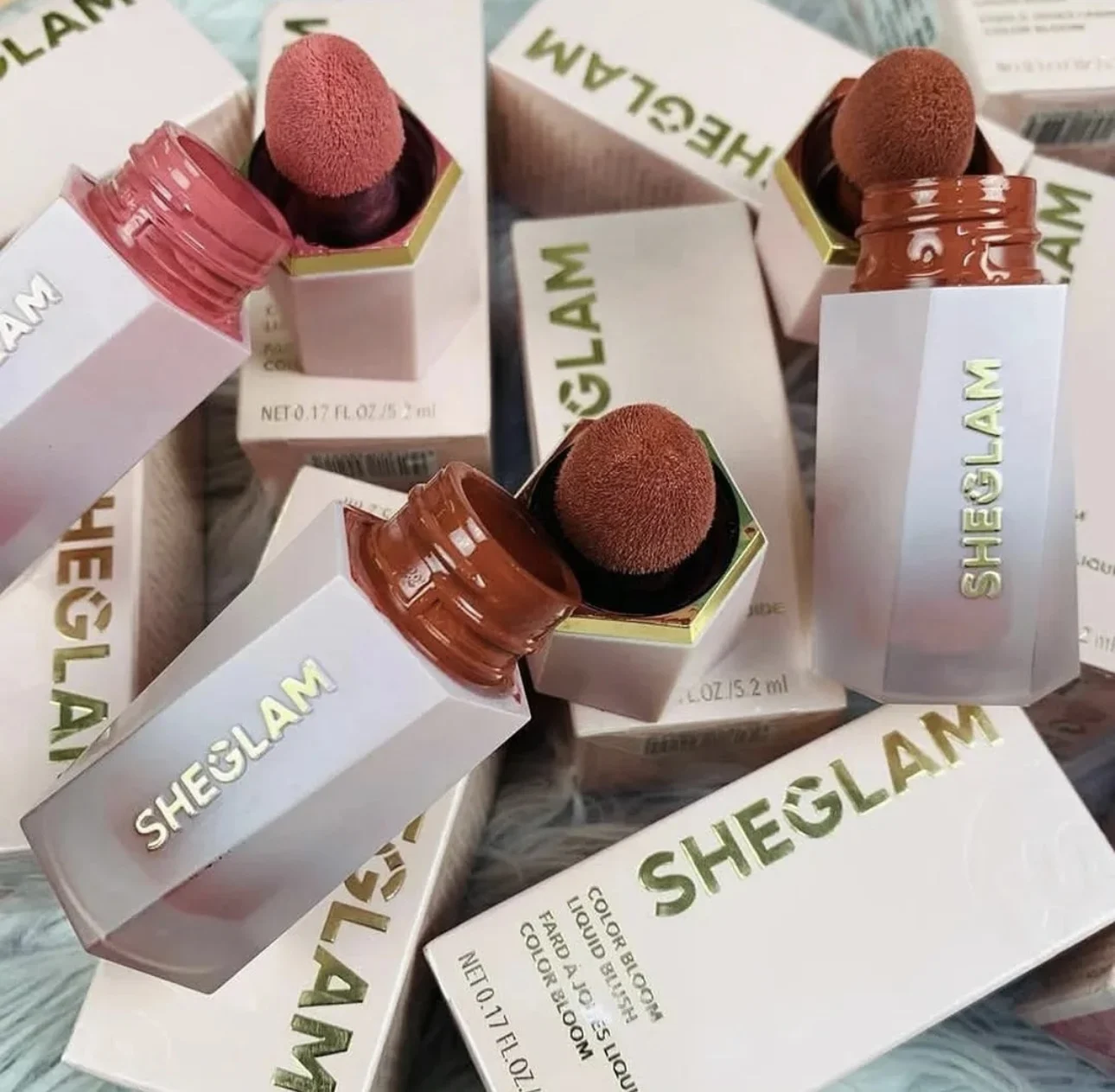 SHEGLAM السائل دائم أحمر الخدود الحب كعكة Hush Hush لينة تان كريم ترطيب ماتي لطيف الفطر رئيس العلامة التجارية إصلاح الوجه ماكياج #1