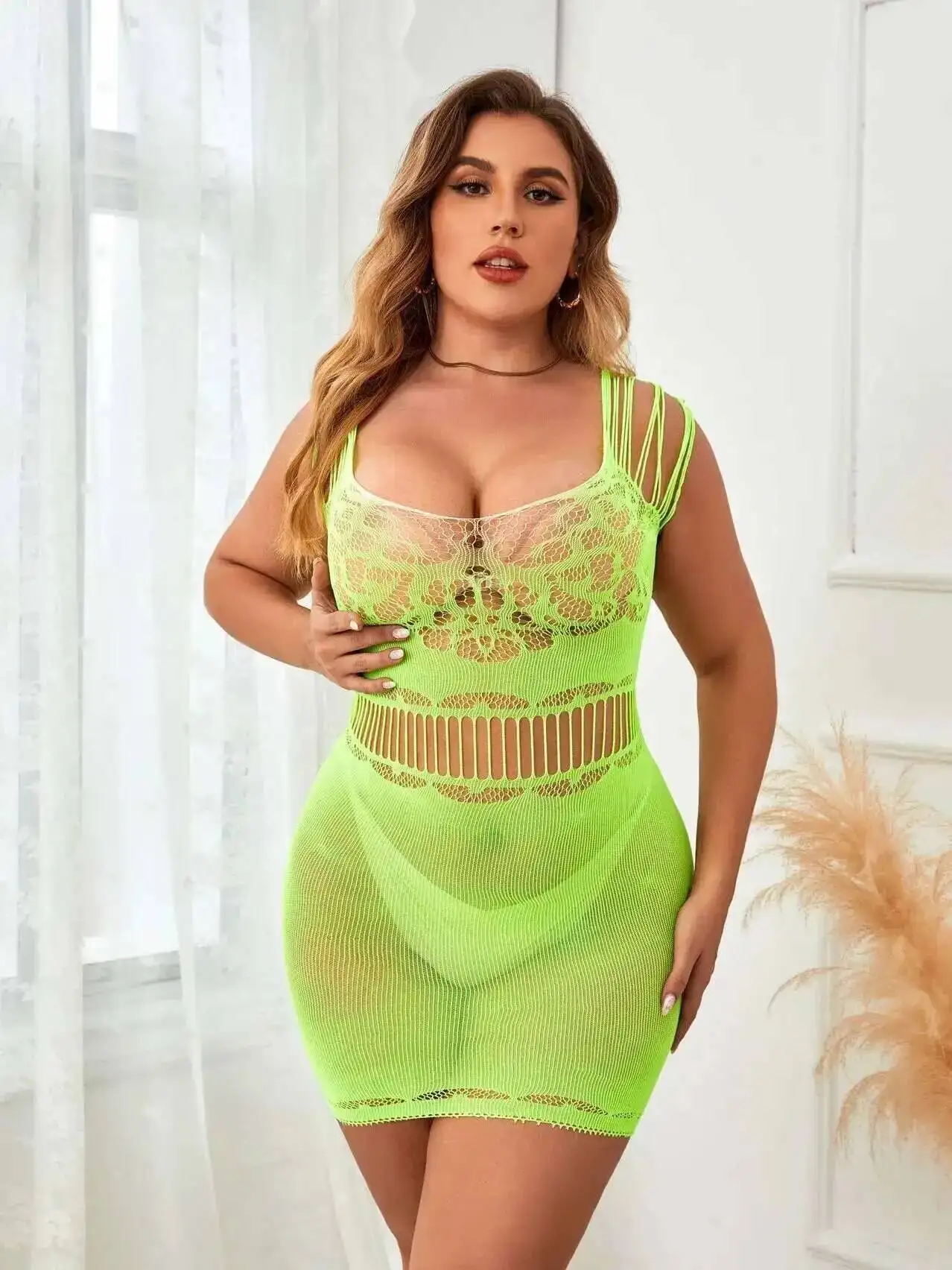 فستان قصير للنساء مع أكمام فستان بروتيل صيفي غير رسمي مثير للسيدات ملابس للنادي الليلي فستان قصير نحيف أنيق L72N #6