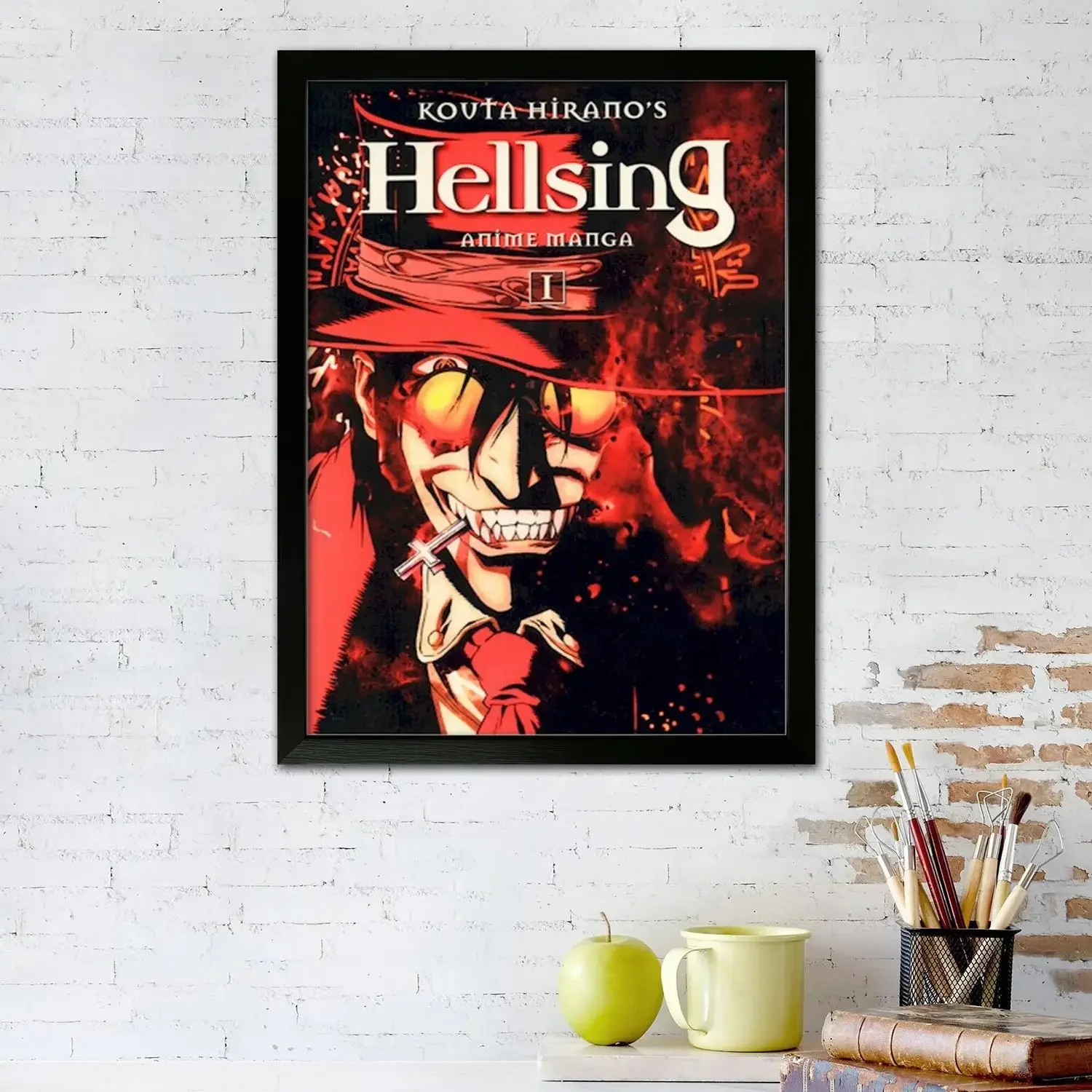 Hellsing (5) Modern Poster Prints Wall Art Canvas Painting Poster For Modern Family Living Room Home Decor