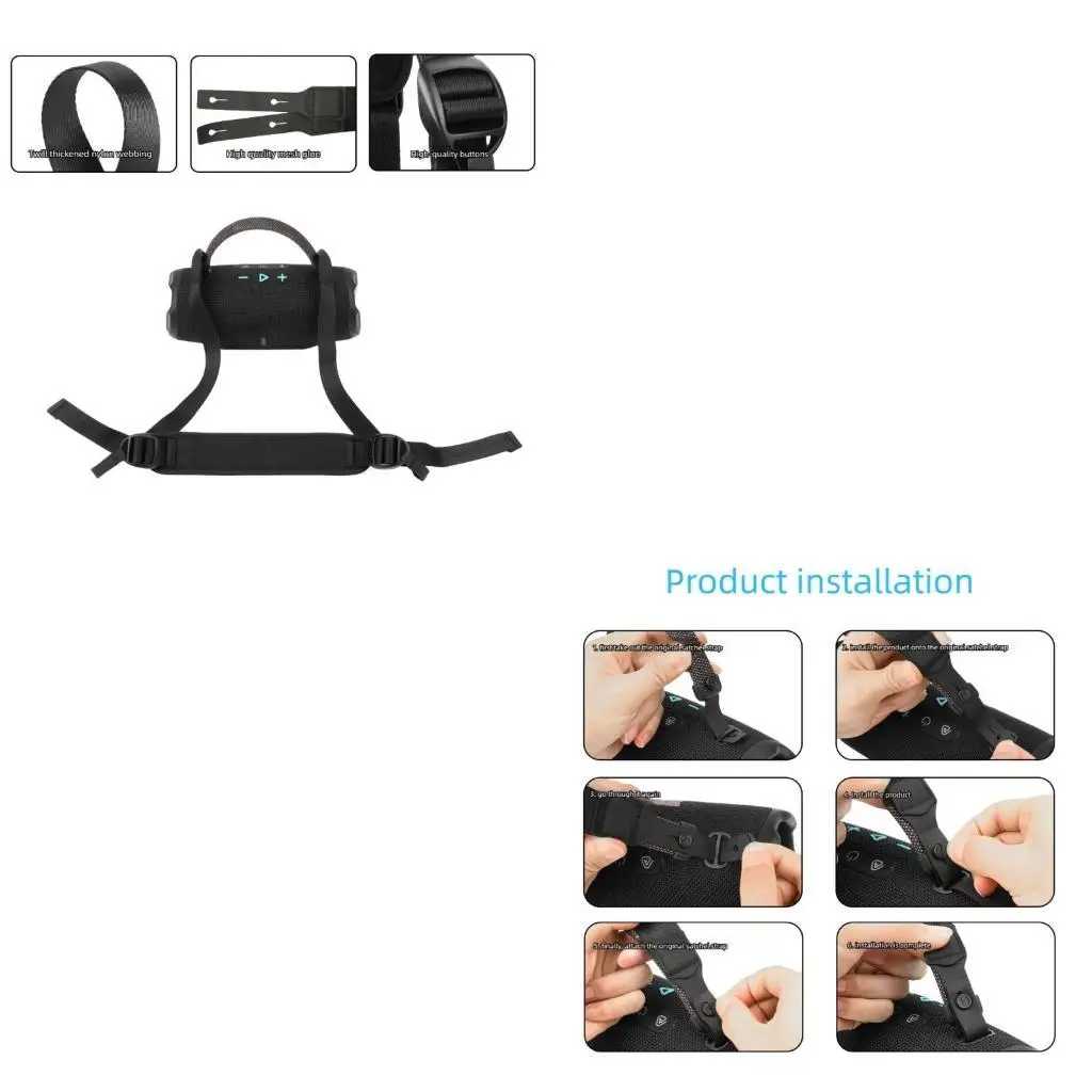 31BA Universals Speakers Transport Straps Thickened Shoulder Support Customizable Fit AntiSlip Grip Technology