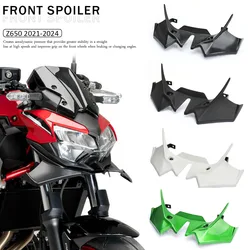 New Motorcycle Front Spoiler Fairing Winglet Aerodynamic Wing Cover Trim For Kawasaki Z650 Z 650 z650 2021 2022 2023 2024