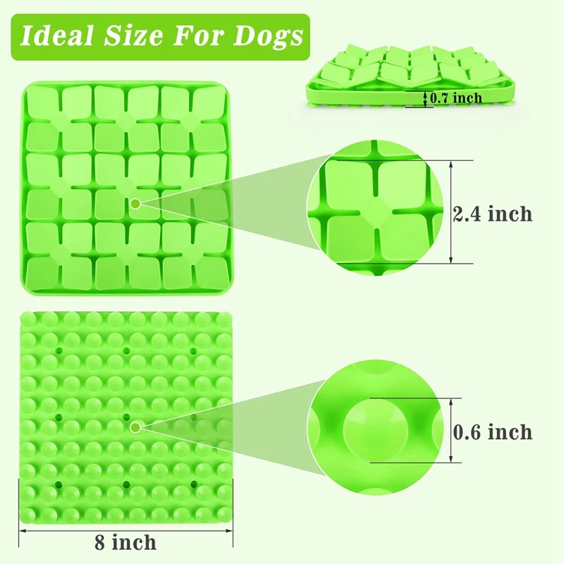Snuffle Mat For Dogs,Silicone Interactive Dog Mat To Protect Dog\'s Nose For Smell Training And Slow Eating Durable Easy Install