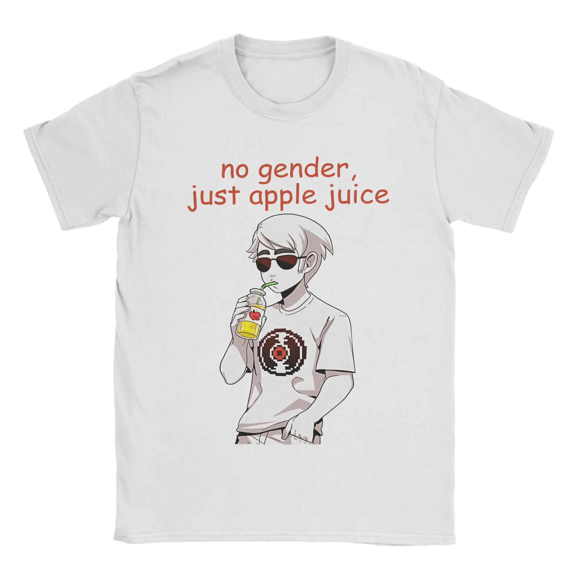 ديف سترايدر لا جنس فقط عصير التفاح Homestuck الزي للجنسين تي شيرت 100% قطن تي شيرت مطبوع بلايز تي شيرت