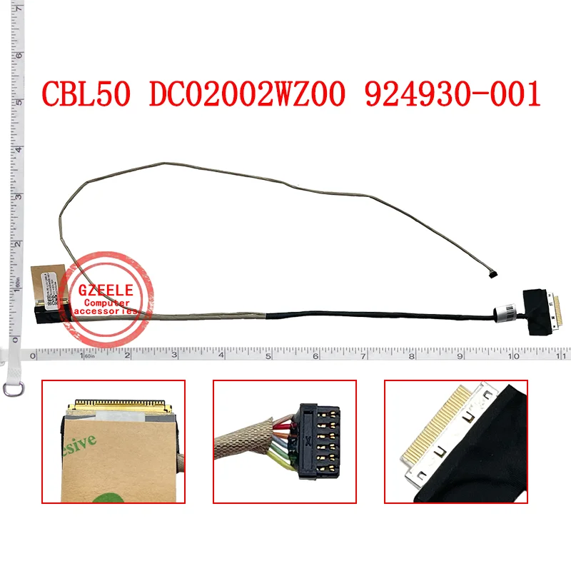 

For HP 15-BS 15-BW 15T-BR 15G-BR 15Z-BW 250 G6/255 G6 CBL50 DC02002WZ00 924930-001 Lcd Lvds Cable Replacement 30 Pin