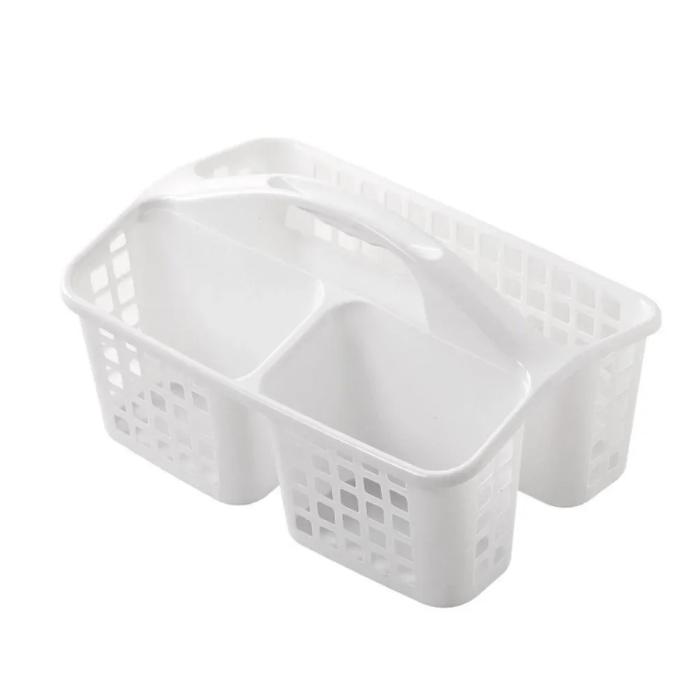 Durable Plastic Shower Basket Simple Functional Hollow Out Storage Basket Washing Basket For Bathroom/Toilet view 3