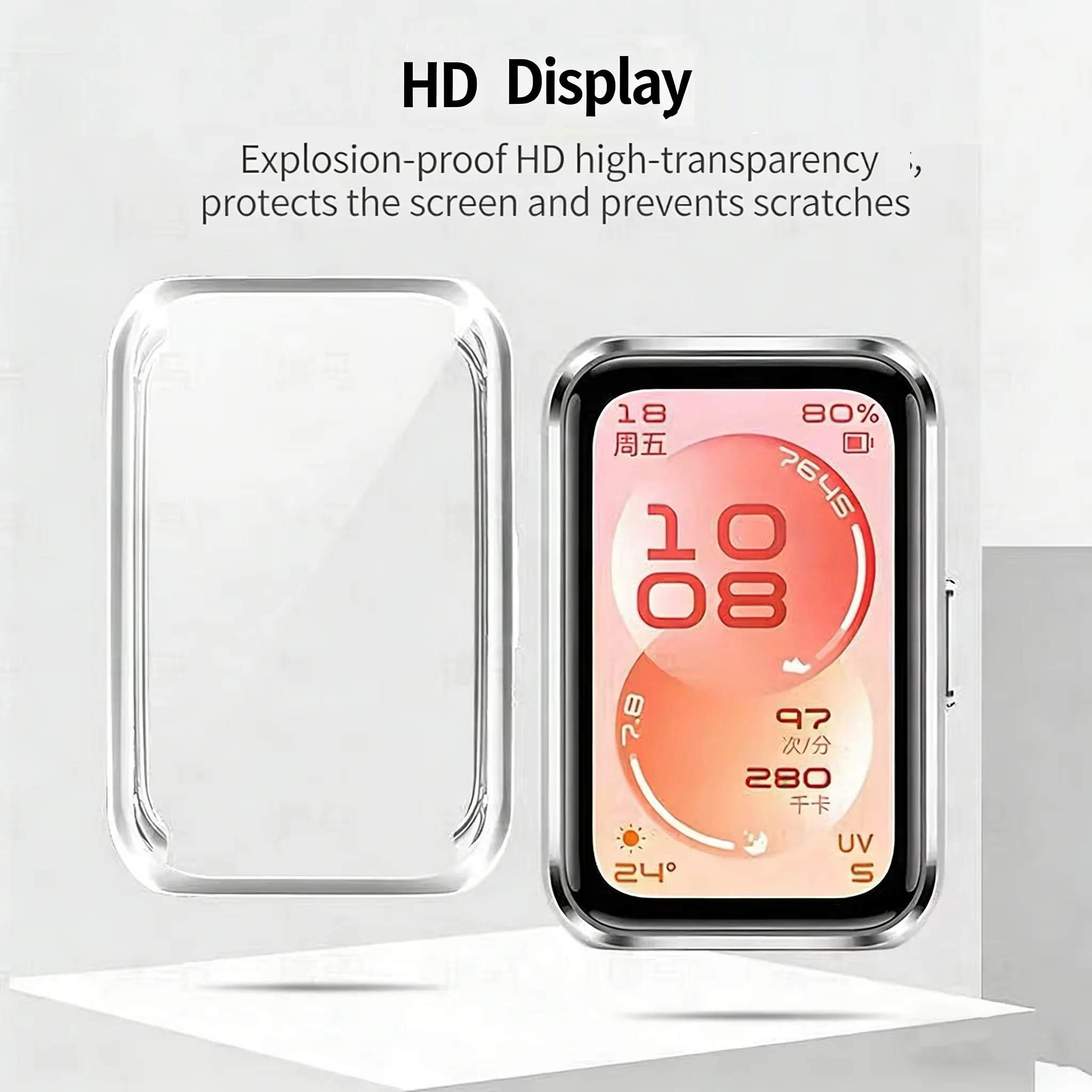 TPU Case Protector Shell For Huawei Band 11/11 Pro Scratch-resistant Frame Bumper Case Huawei Band 10/9/8 Soft Cover Accessories