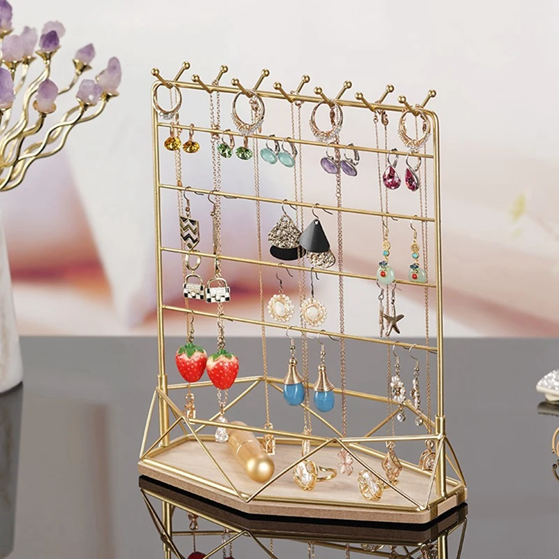 

Earrings Jewelry Rack 7 Tier Cosmetic Ring Organizer Bracelet Necklace Jewelry Display Props Earring Jewelry Holder