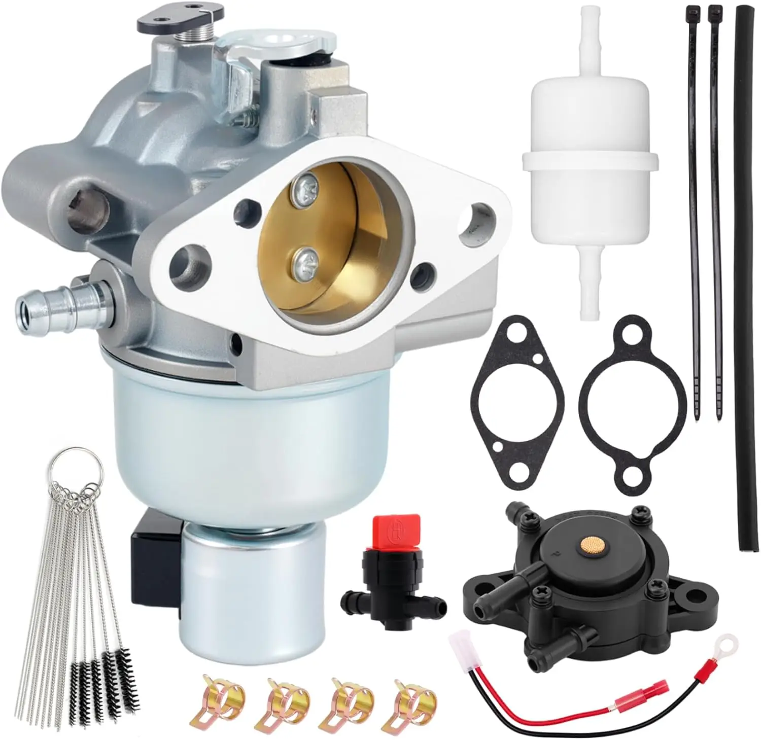 13WV78KS011 Carburetor Kit Compatible with Troy Bilt Bronco  12AV60KG011 42'' Riding Lawn Mower with 22Hp Courage SV620 Engine