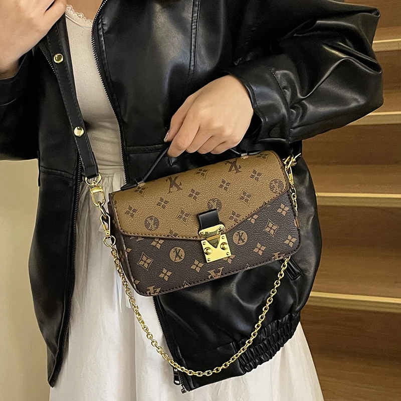 

Роскошная женская дизайнерская сумка через плечо Элегантная кожаная сумка-тоут Высококачественная сумка через плечо в винтажном классическом стиле