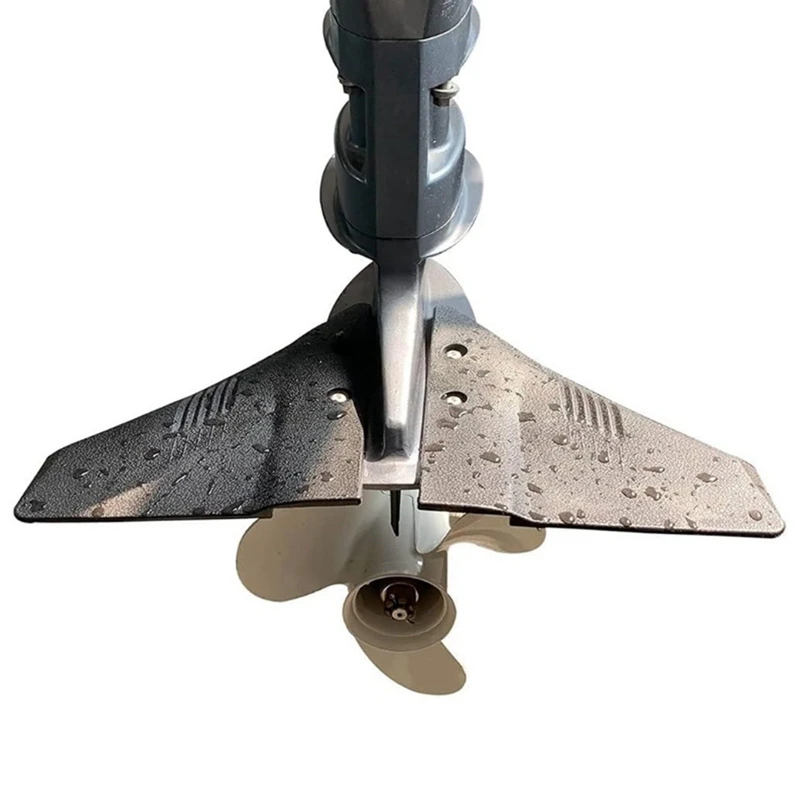 Marine Foil Stabilizer Dorsal-Fin Style Hydrofoil Stabilizer for Outboard Motors Drive 5-150hp Marine Outboard